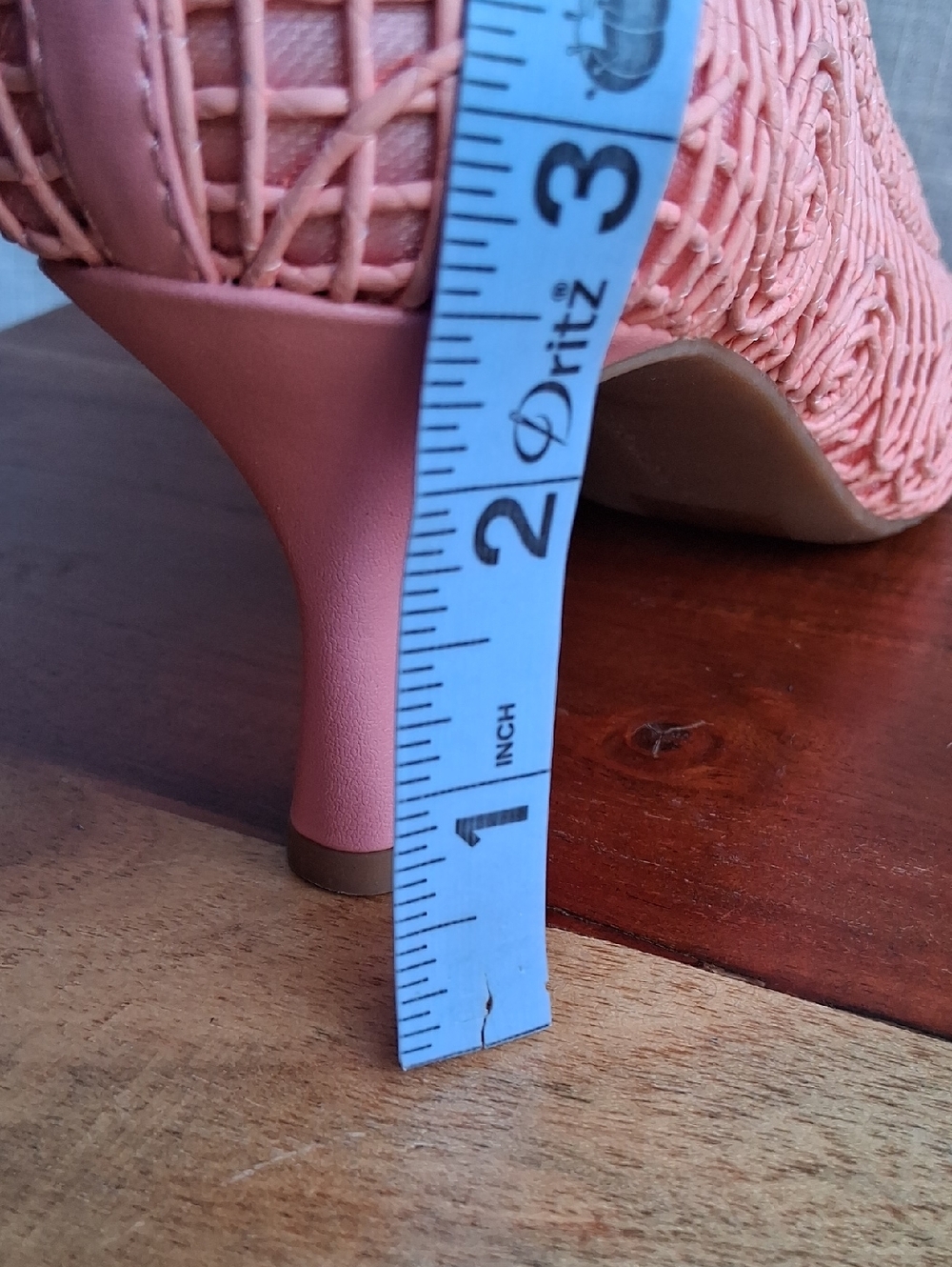 Alex Marie Pink Woven Pointed-Toe Heels with Buckle 8.5 - Picture 14 of 14